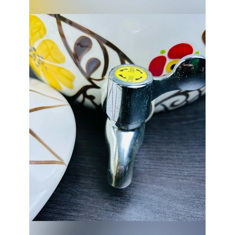 Oversized Floral Drink Dispenser 2 Gallon Ceramic Jardine‎ Drink Server & Lid
